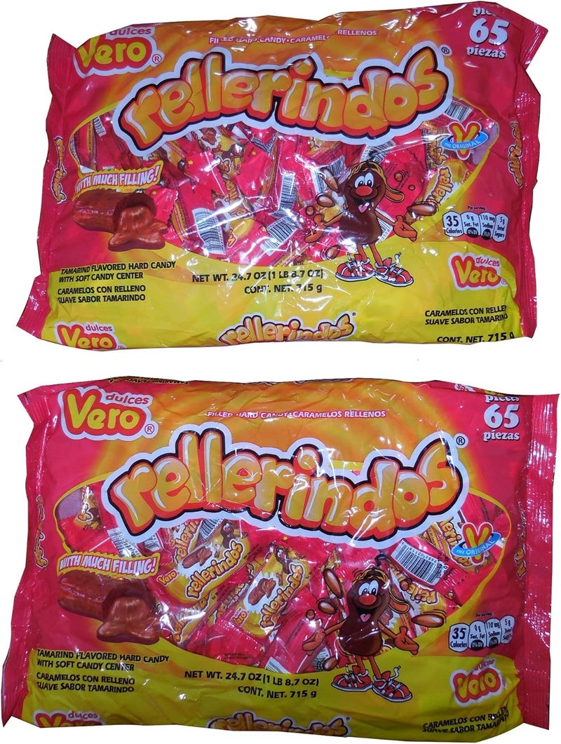 Vero Rellerindos Tamarindo Candy - 65 Count Pack